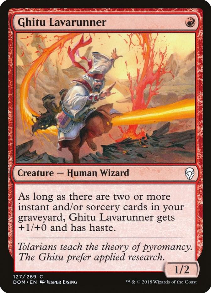Ghitu Lavarunner, DOM, 127, NM, Foil