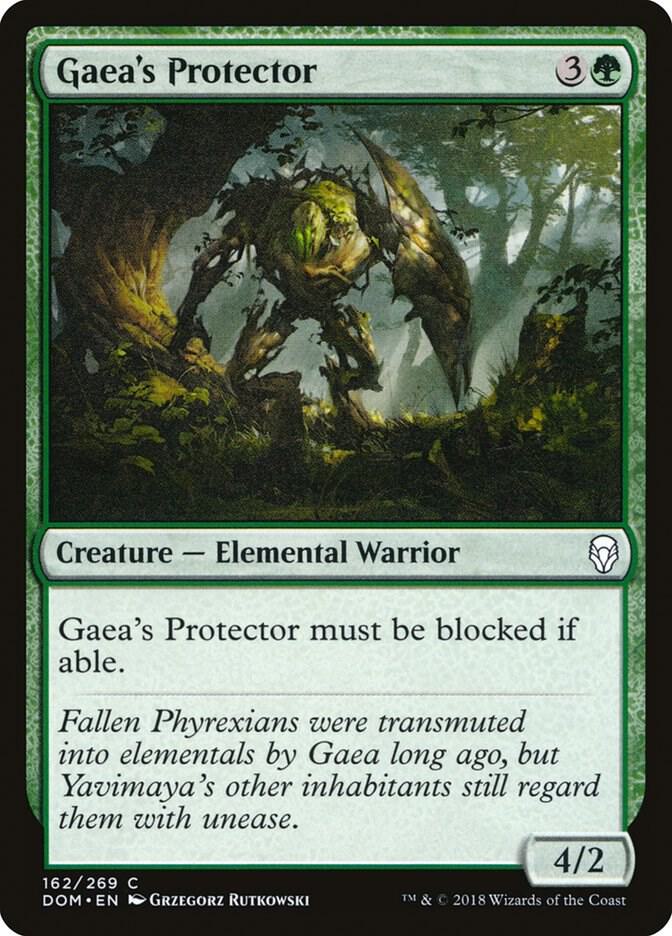 Gaea's Protector, DOM, 162, NM, Foil