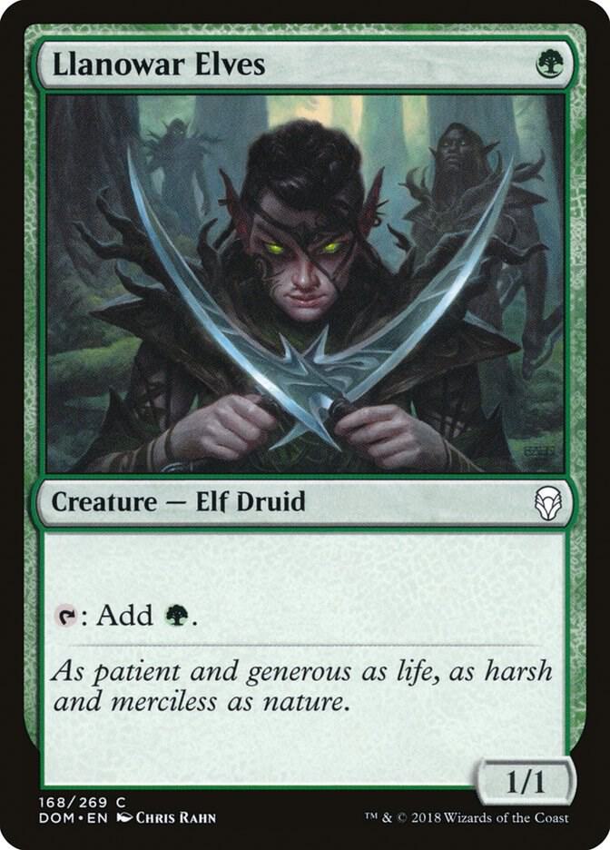 Llanowar Elves, DOM, 168, NM