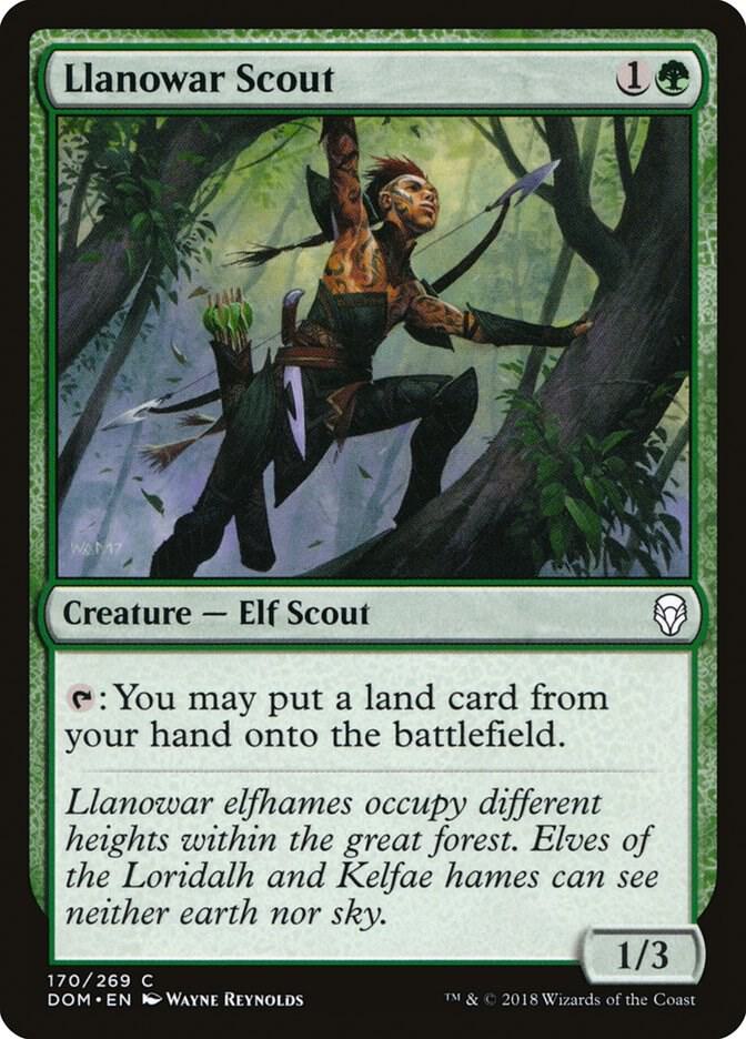 Llanowar Scout, DOM, 170, NM