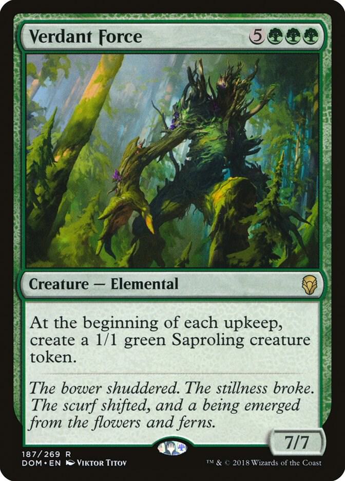 Verdant Force, DOM, 187, NM, Foil