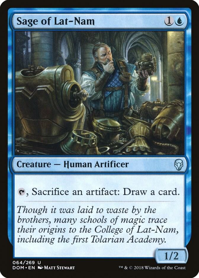 Sage of Lat-Nam, DOM, 64, NM, Foil
