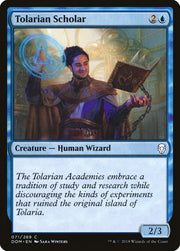 Tolarian Scholar, DOM, 71, NM, Foil