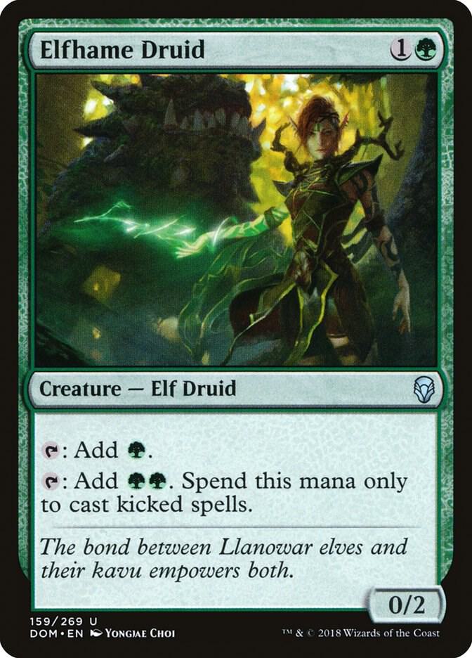Elfhame Druid, DOM, 159, NM, Foil