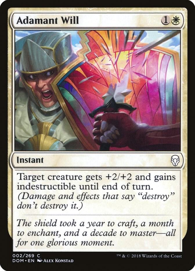 Adamant Will, DOM, 2, NM, Foil