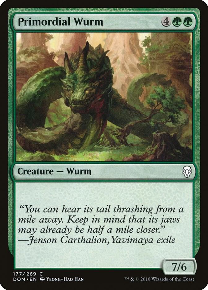 Primordial Wurm, DOM, 177, NM, Foil