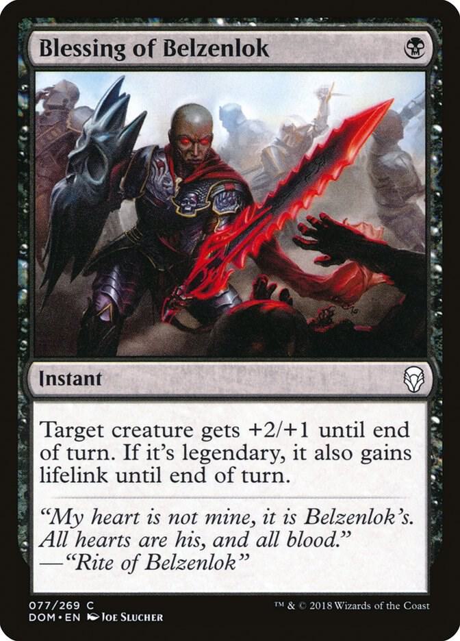Blessing of Belzenlok, DOM, 77, NM, Foil
