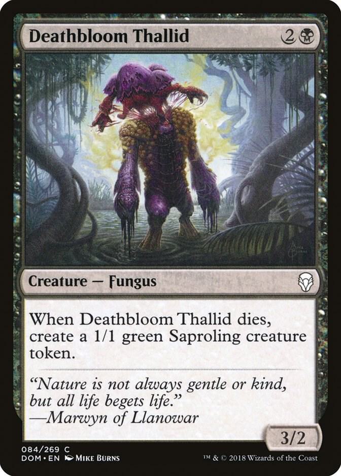 Deathbloom Thallid, DOM, 84, NM, Foil