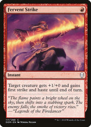Fervent Strike, DOM, 117, NM, Foil