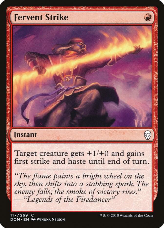 Fervent Strike, DOM, 117, NM, Foil