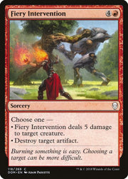 Fiery Intervention, DOM, 118, NM, Foil