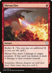 Shivan Fire, DOM, 142, NM, Foil
