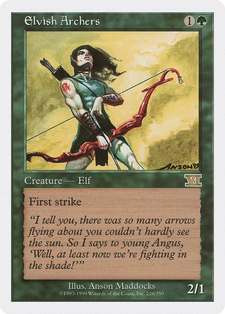 Elvish Archers (6ED) 226 - WZRD TCG