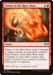Flames of the Raze-Boar (RNA) 101 - WZRD TCG
