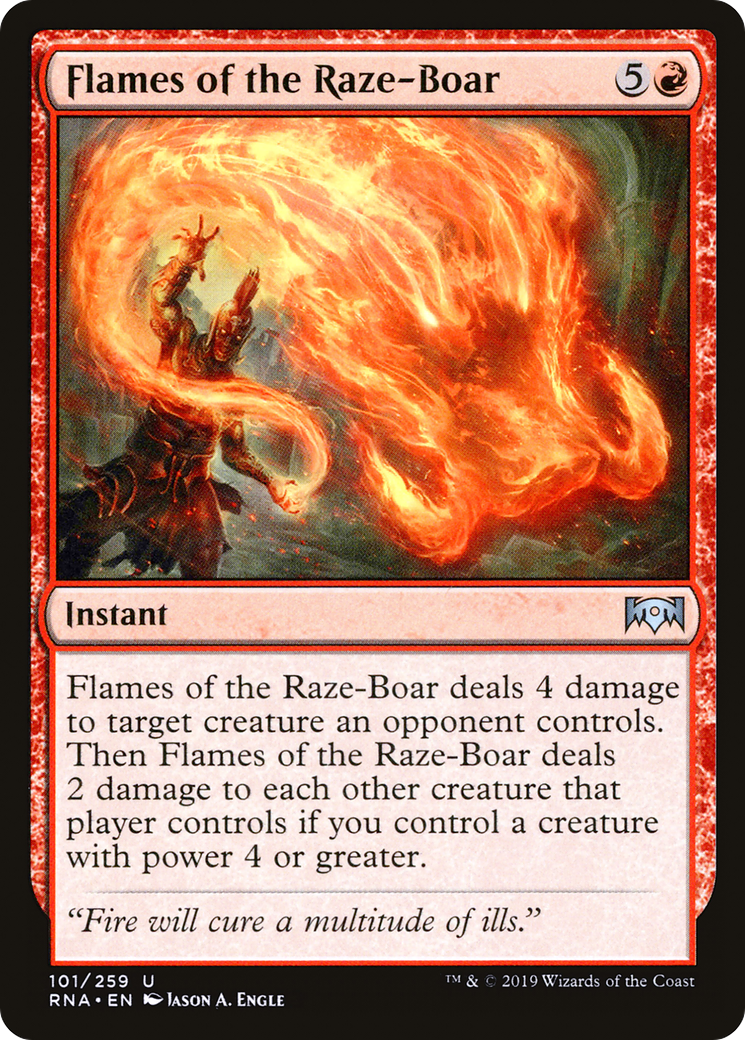 Flames of the Raze-Boar (RNA) 101 - WZRD TCG