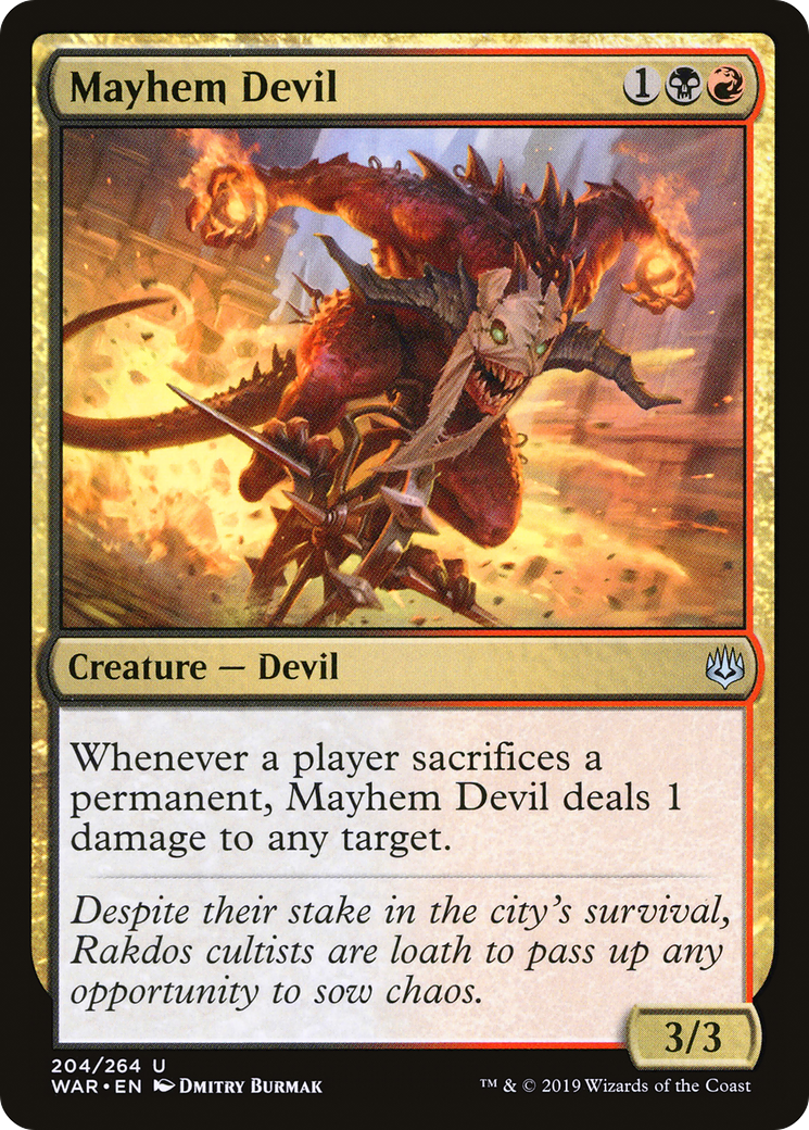 Mayhem Devil (WAR) 204 - WZRD TCG