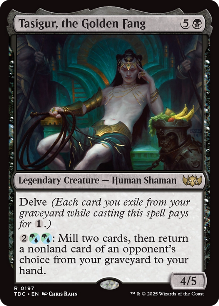 Tasigur, the Golden Fang (TDC) 197 - WZRD TCG