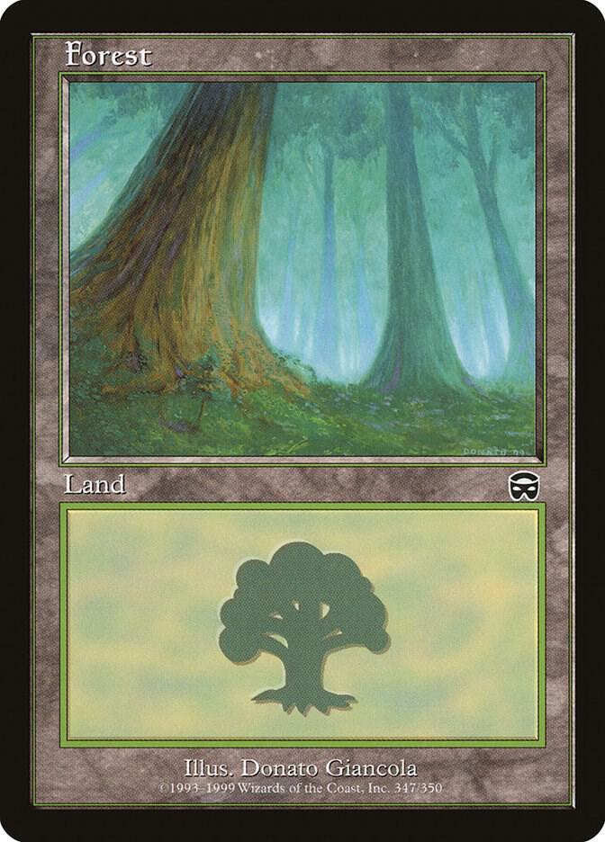 Forest (347),, 347, Lightly Played, Foil
