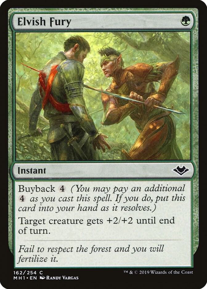 Elvish Fury, MH1, 162, NM