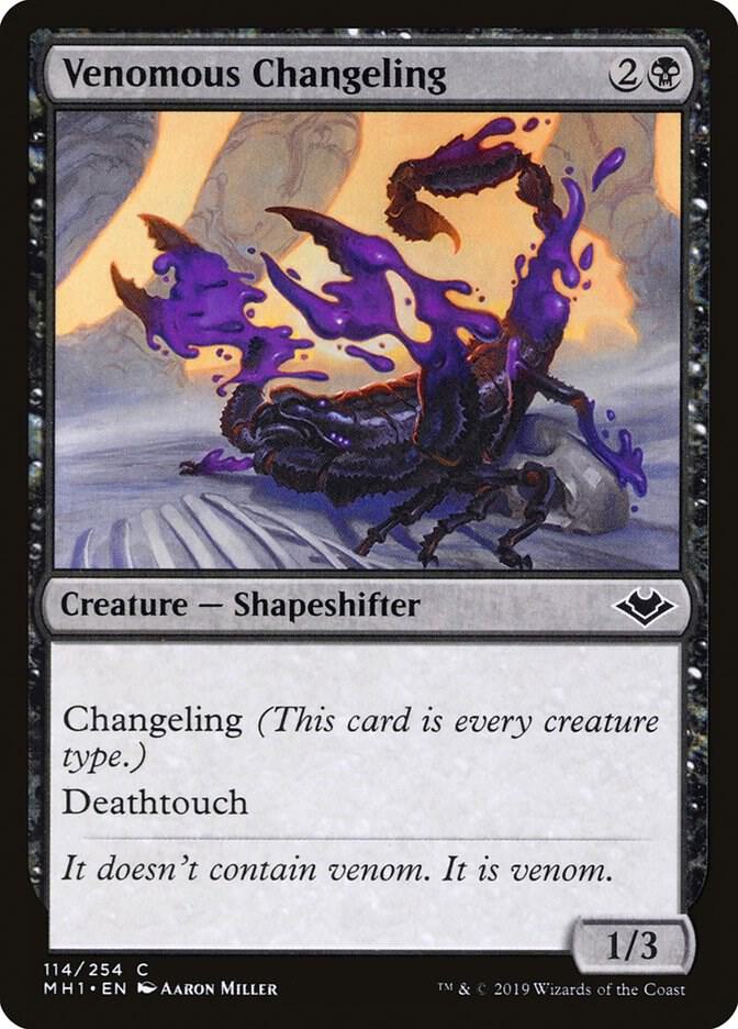 Venomous Changeling, MH1, 114, NM