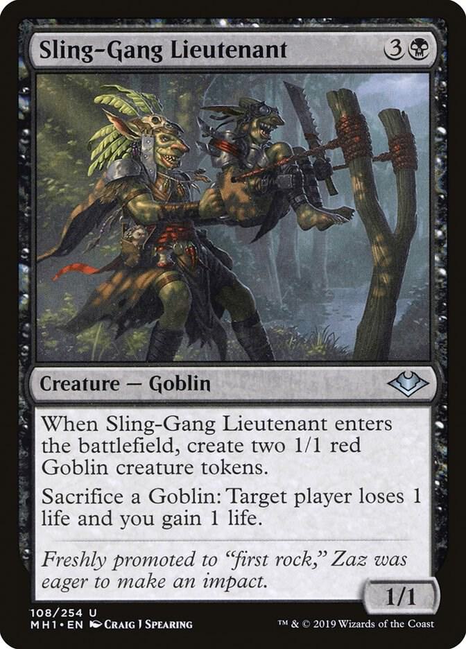Sling-Gang Lieutenant, MH1, 108, NM, Foil