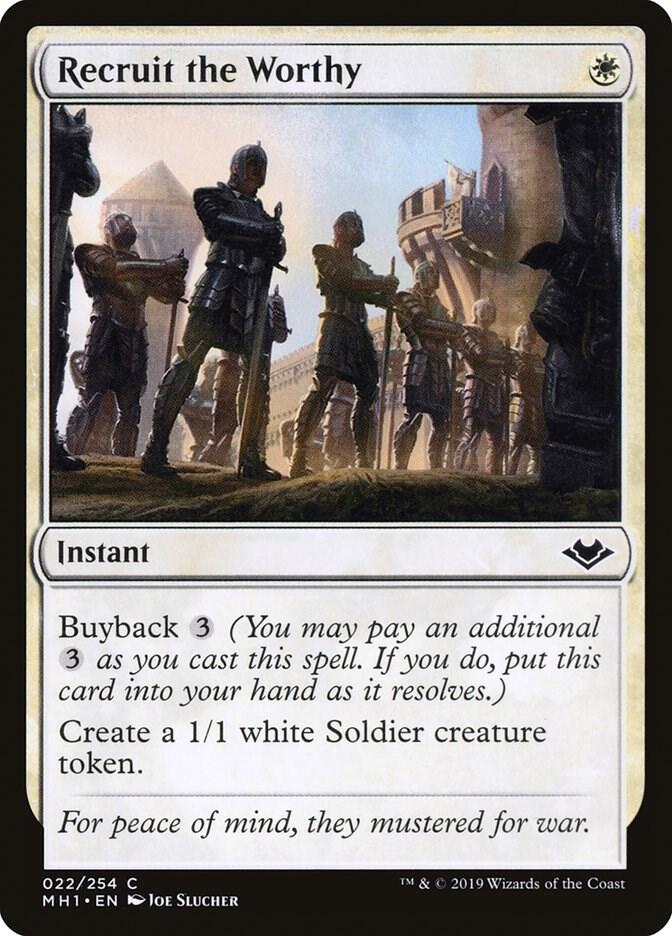Recruit the Worthy, MH1, 22, NM, Foil