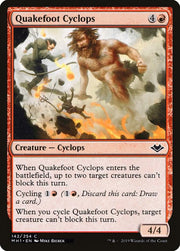 Quakefoot Cyclops, MH1, 142, NM, Foil