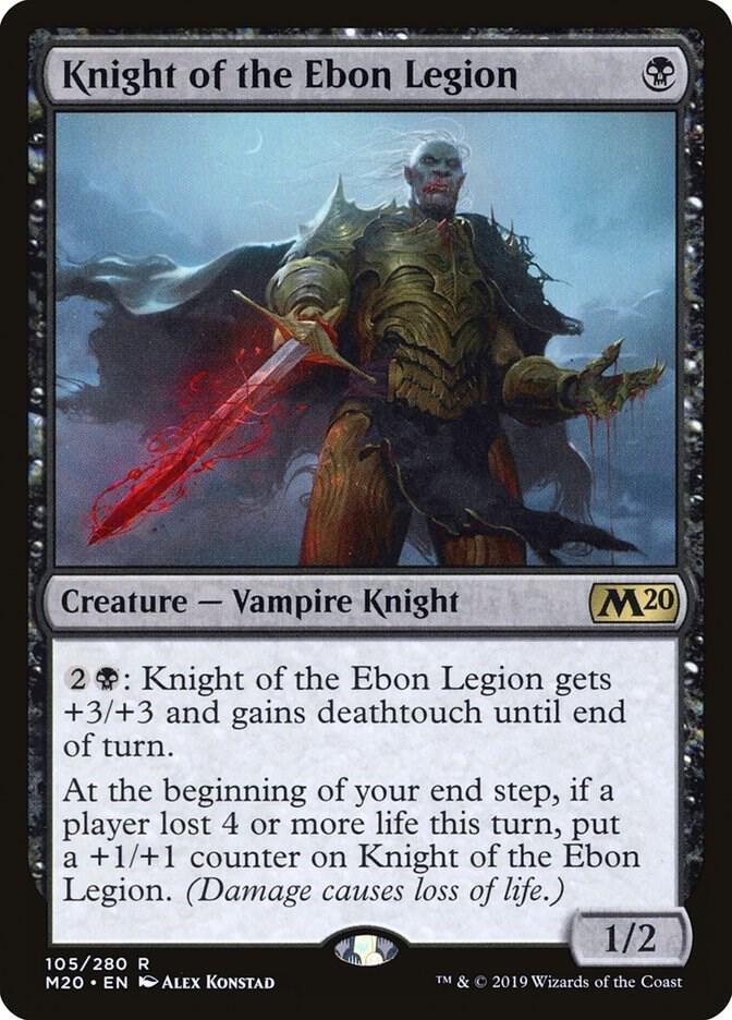 Knight of the Ebon Legion,, 105, Near Mint, Foil