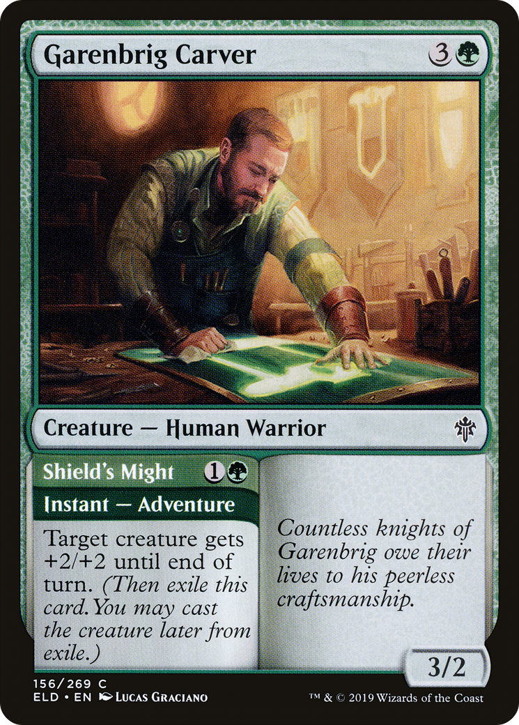 Garenbrig Carver // Shield's Might (ELD) 156