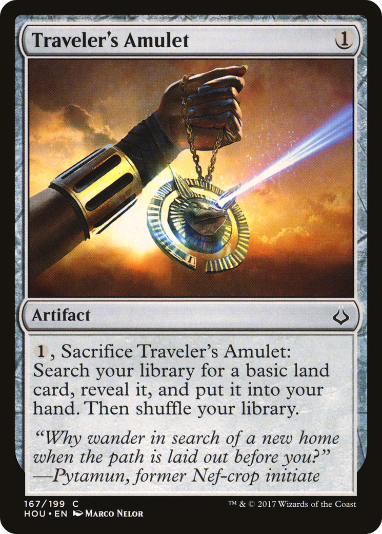 Traveler's Amulet (HOU) 167 - WZRD TCG