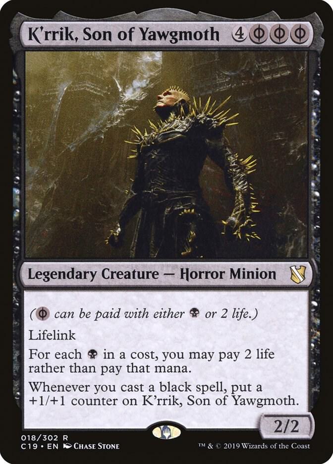 K'rrik, Son of Yawgmoth, C19, 18, NM