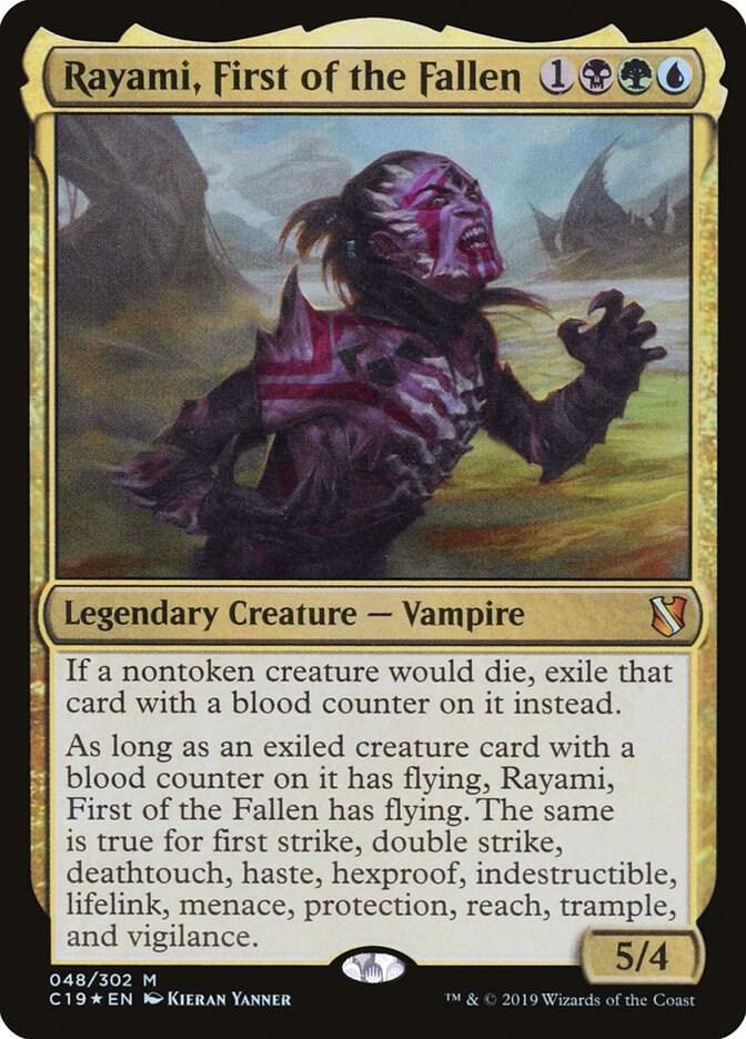 Rayami, First of the Fallen, C19, 48, NM, Foil