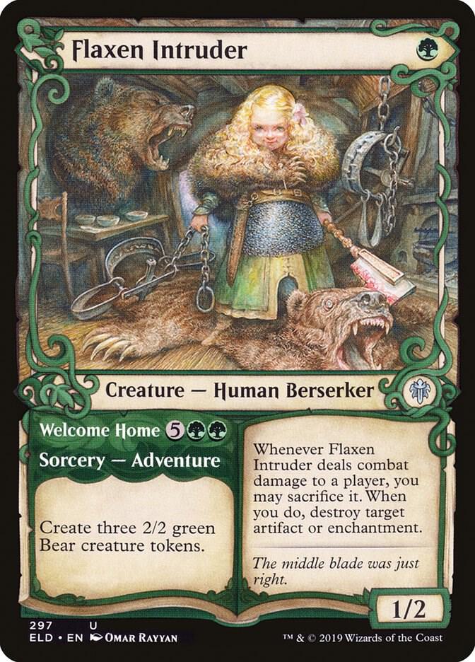 Flaxen Intruder (Showcase), ELD, 297, NM, Foil