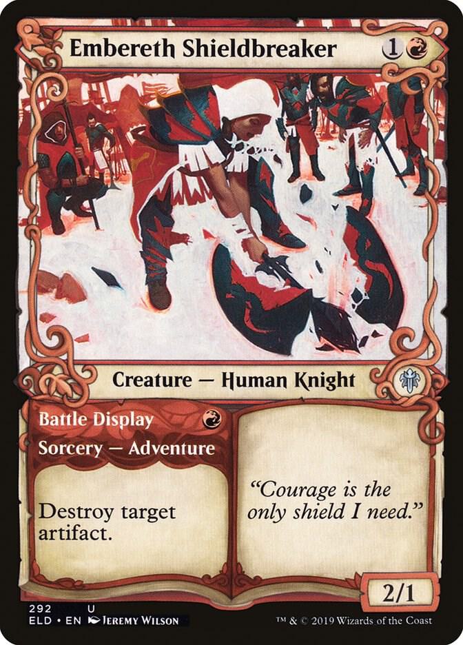 Embereth Shieldbreaker (Showcase), ELD, 292, NM, Foil