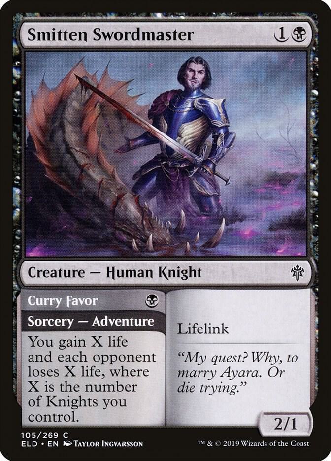 Smitten Swordmaster, ELD, 105, NM, Foil