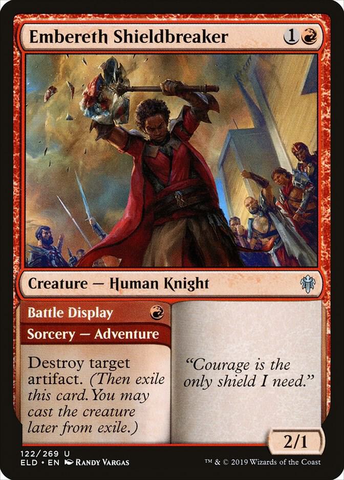 Embereth Shieldbreaker, ELD, 122, NM, Foil