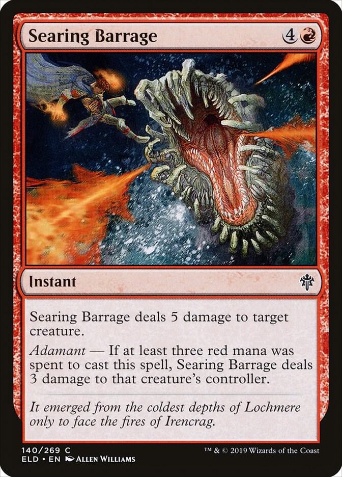 Searing Barrage, ELD, 140, NM, Foil
