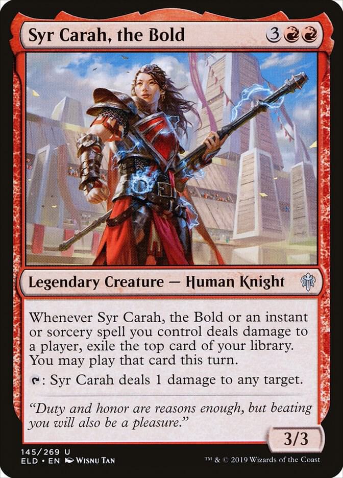 Syr Carah, the Bold, ELD, 145, NM, Foil
