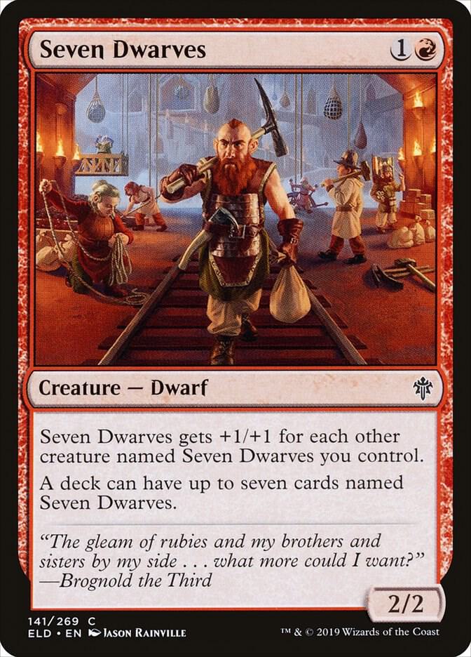 Seven Dwarves, ELD, 141, NM, Foil