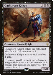 Oathsworn Knight, ELD, 98, NM, Foil