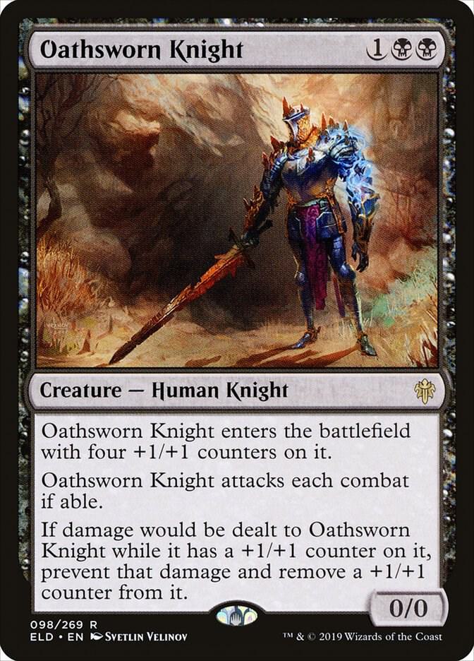 Oathsworn Knight, ELD, 98, NM, Foil