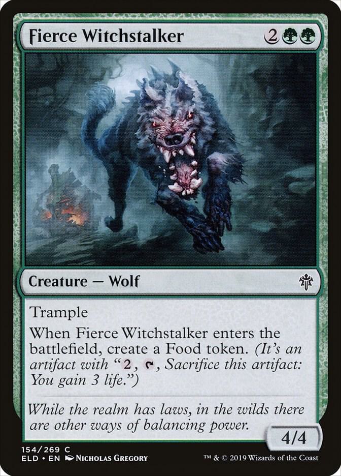 Fierce Witchstalker, ELD, 154, NM, Foil