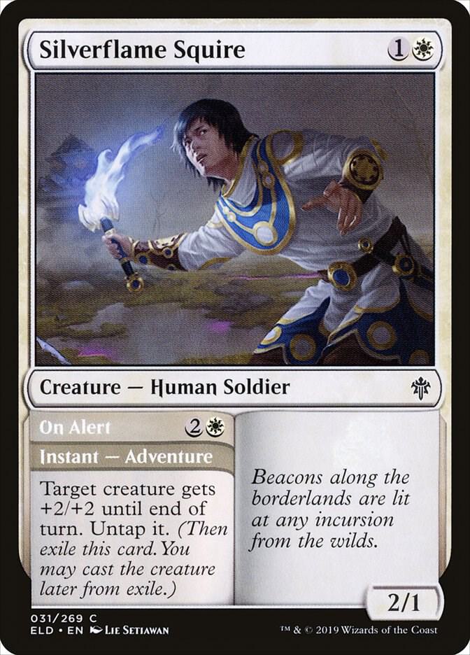 Silverflame Squire, ELD, 31, NM, Foil