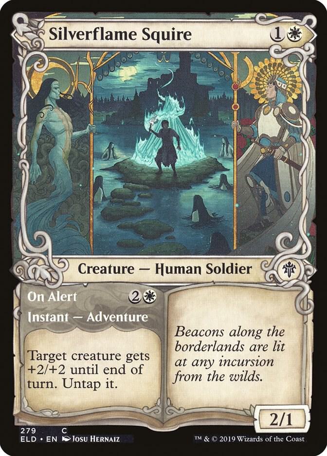 Silverflame Squire (Showcase), ELD, 279, NM, Foil