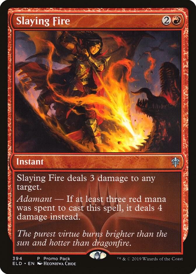 Slaying Fire, PPELD, 394, NM, Foil