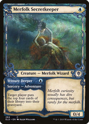Merfolk Secretkeeper (Showcase), ELD, 284, NM, Foil