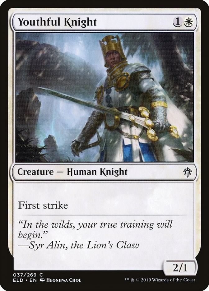 Youthful Knight, ELD, 37, NM, Foil