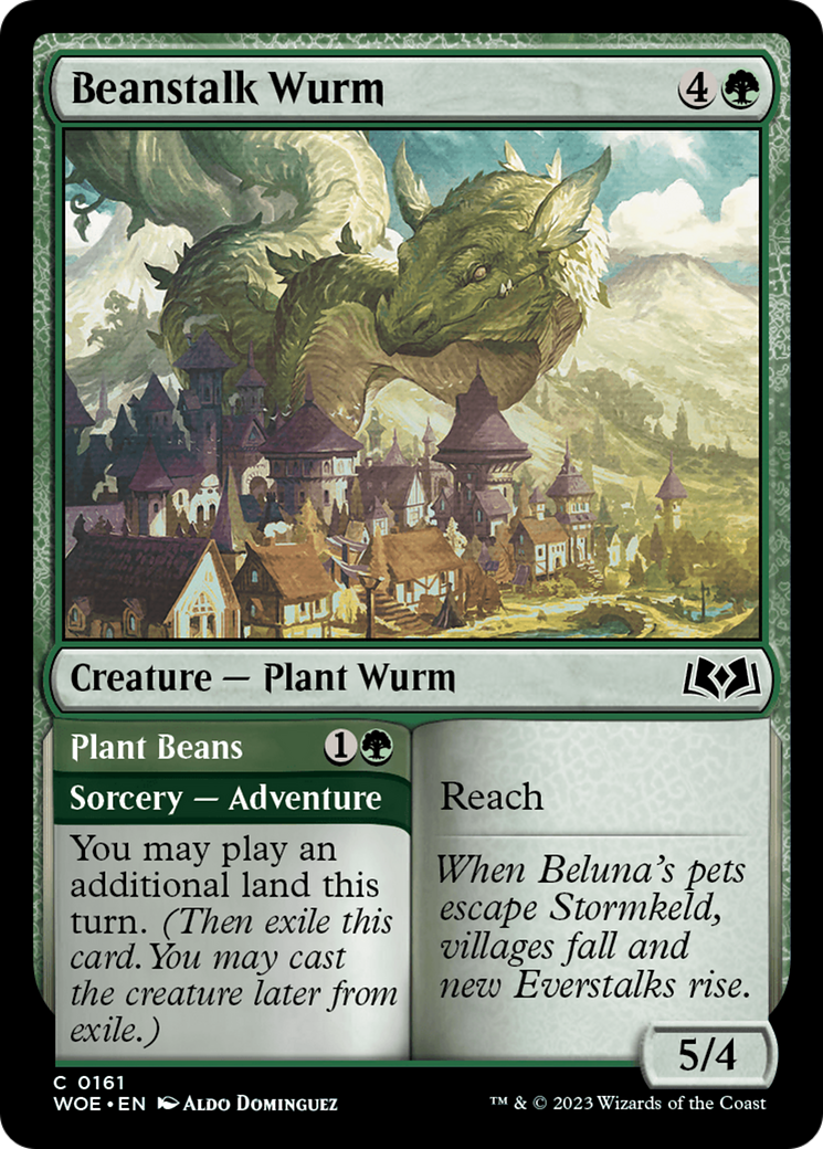 Beanstalk Wurm (DFC) (WOE) 161 - WZRD TCG