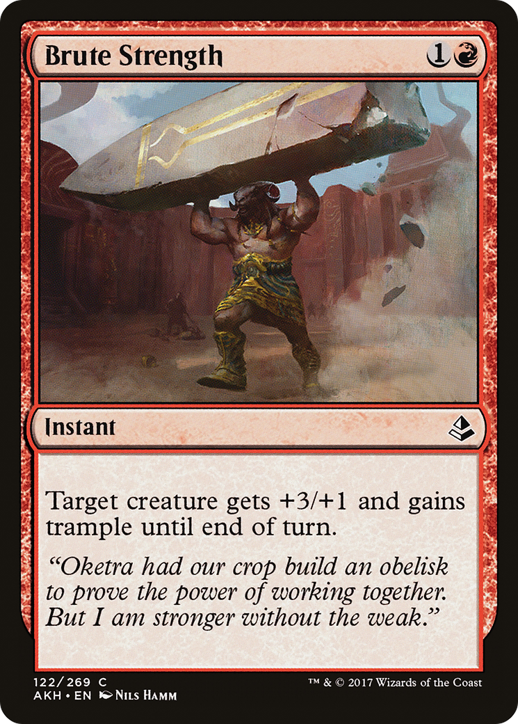 Brute Strength (AKH) 122 - WZRD TCG