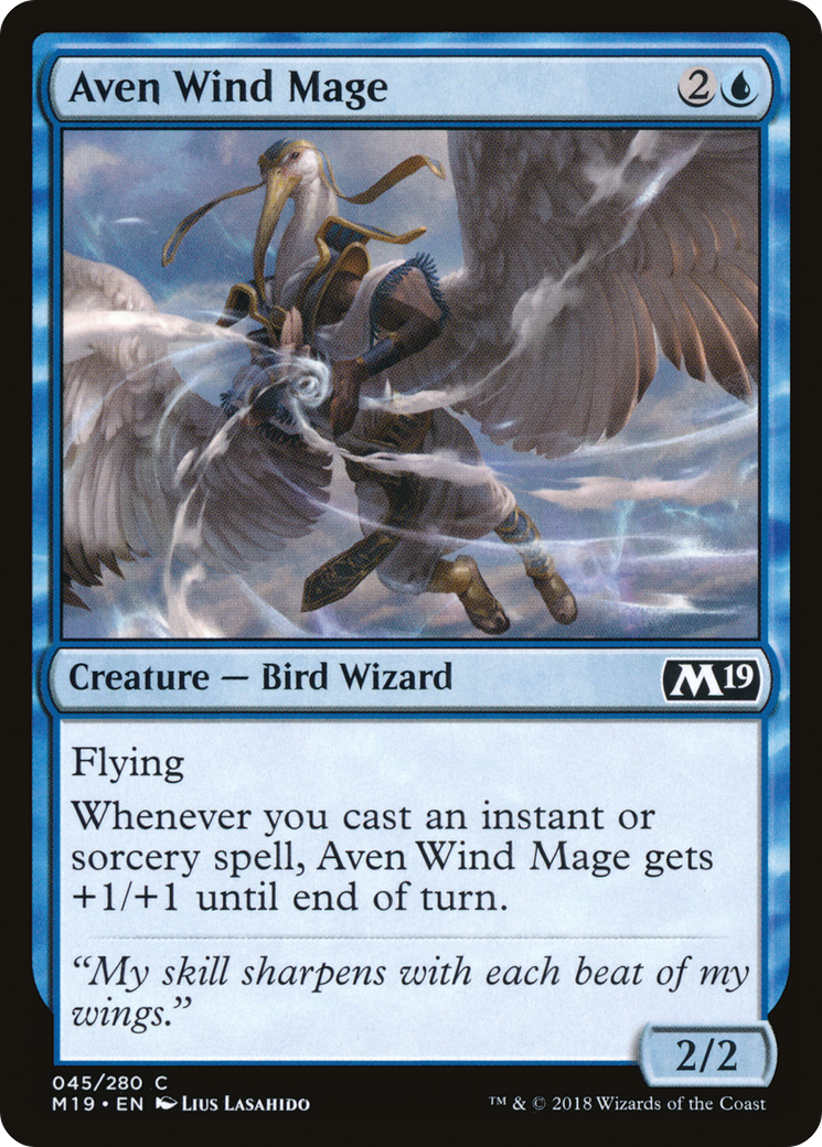 Aven Wind Mage (M19) 45 - WZRD TCG